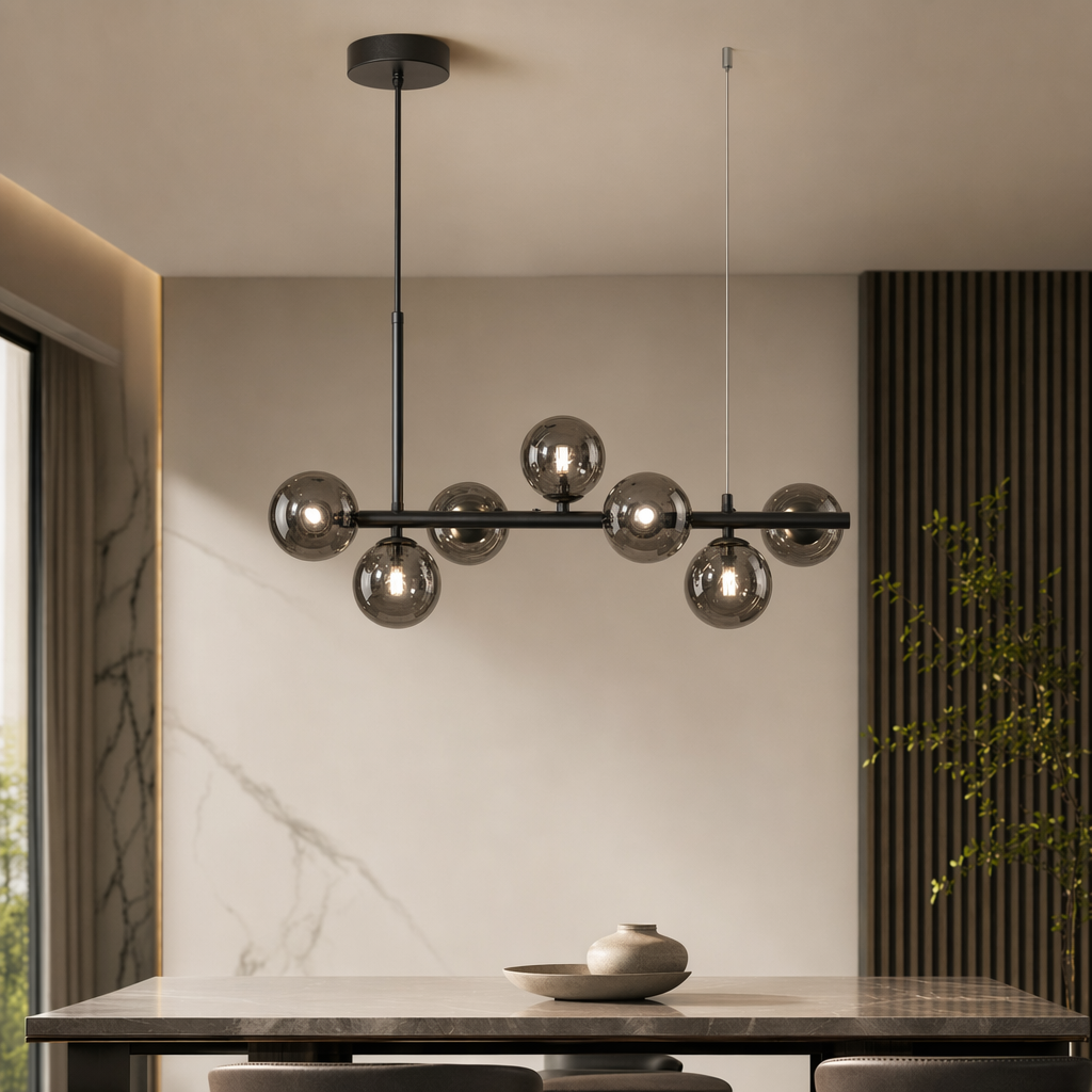 Modern Glass Globe Cluster Hanging Chandelier Pendant Light