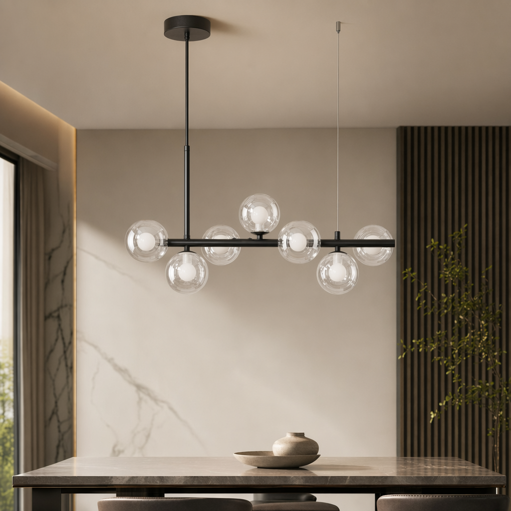 Modern Glass Globe Cluster Hanging Chandelier Pendant Light