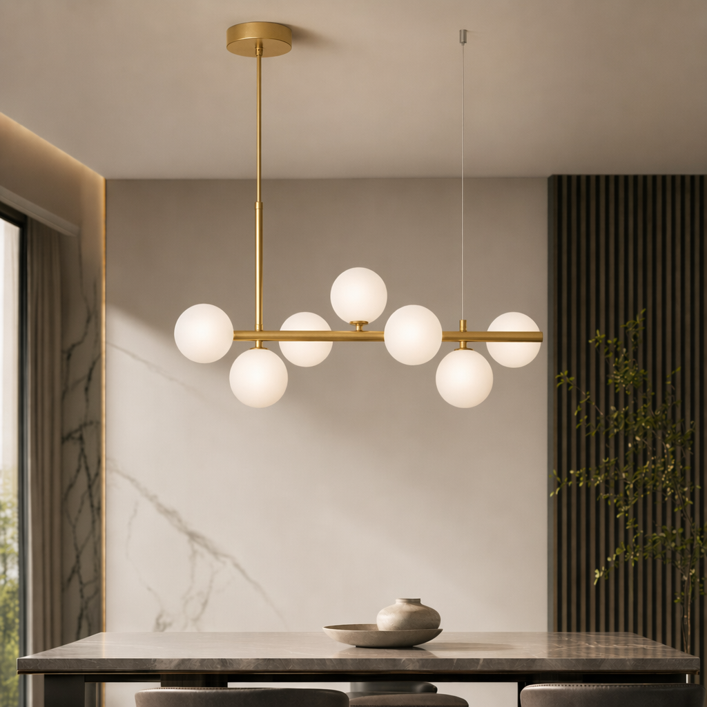 Modern Glass Globe Cluster Hanging Chandelier Pendant Light