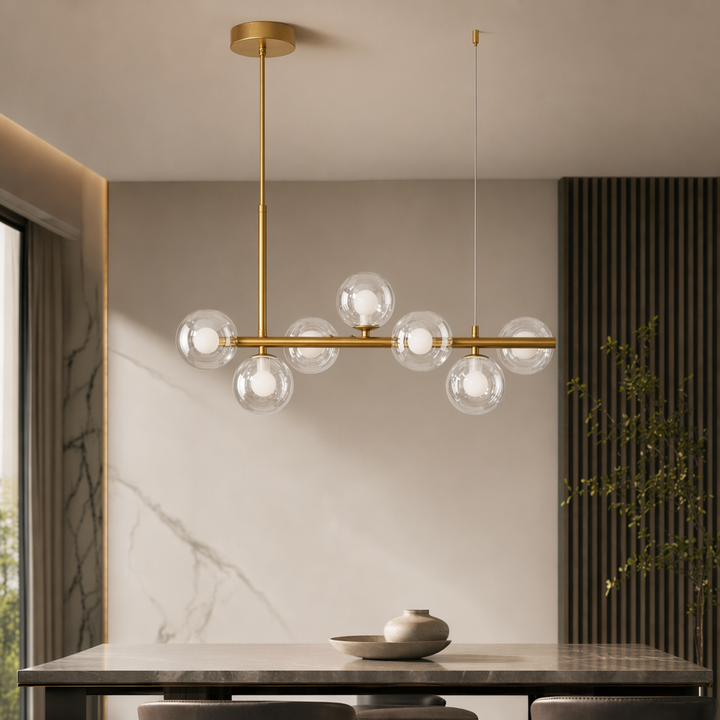 Modern Glass Globe Cluster Hanging Chandelier Pendant Light