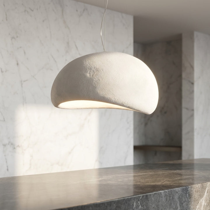 Japandi Wabi Sabi Fiberglass Hanging Pendant Light