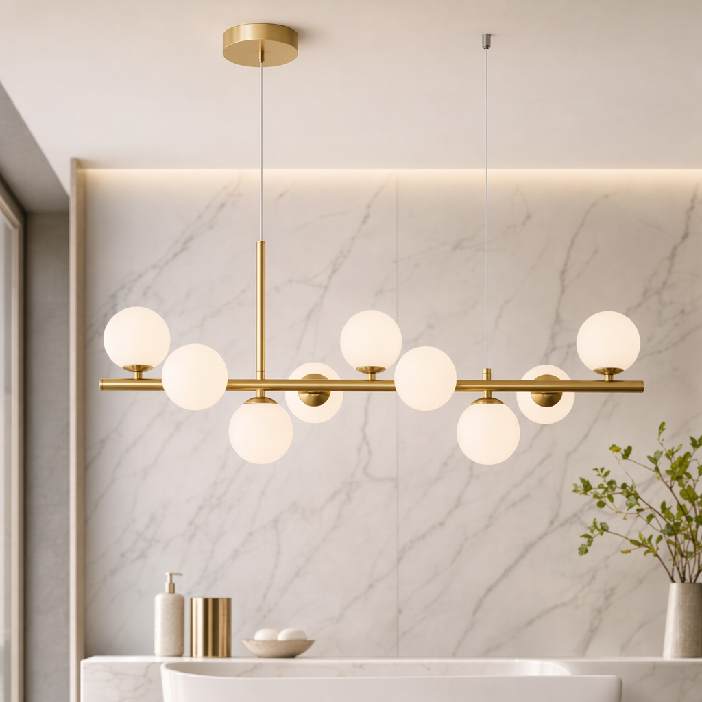 Modern Glass Globe Cluster Hanging Chandelier Pendant Light
