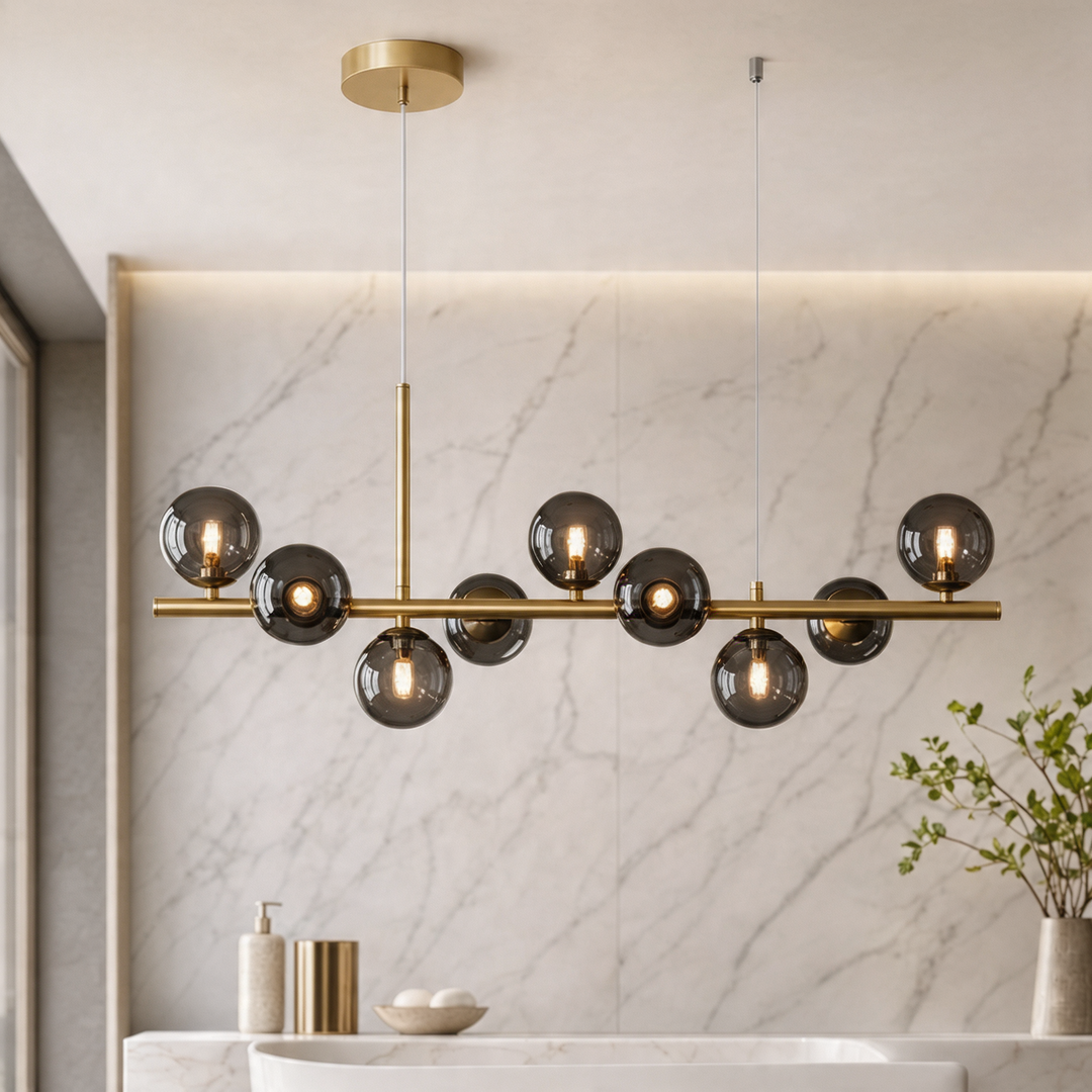 Modern Glass Globe Cluster Hanging Chandelier Pendant Light