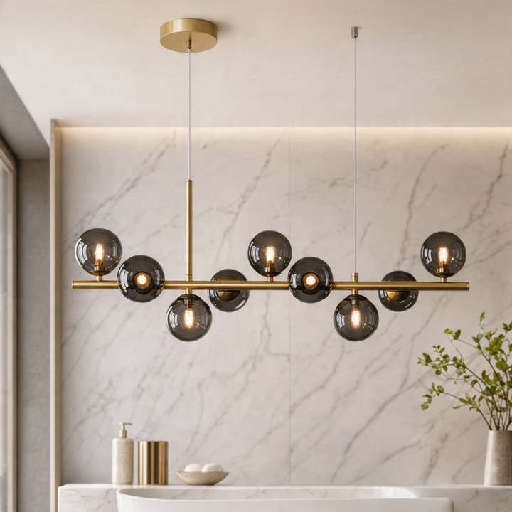 Modern Glass Globe Cluster Hanging Chandelier Pendant Light