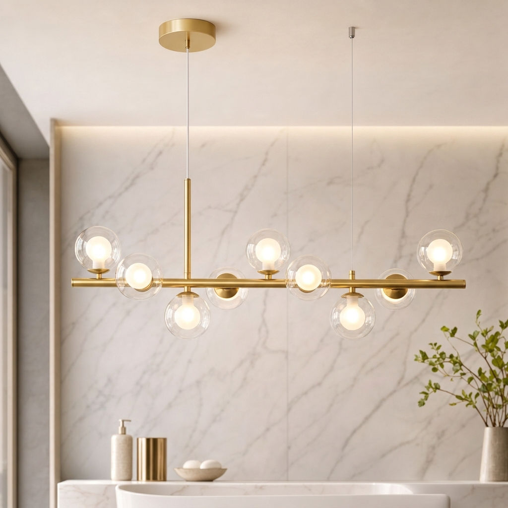Modern Glass Globe Cluster Hanging Chandelier Pendant Light