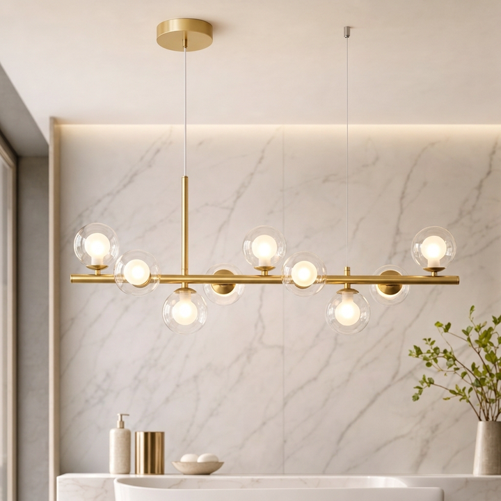 Modern Glass Globe Cluster Hanging Chandelier Pendant Light