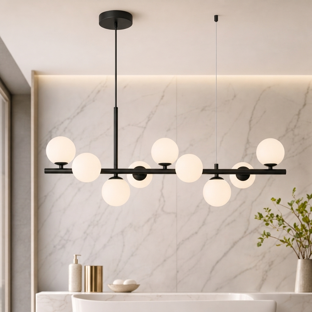 Modern Glass Globe Cluster Hanging Chandelier Pendant Light