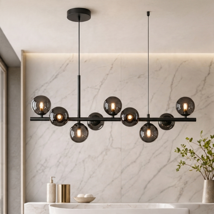 Modern Glass Globe Cluster Hanging Chandelier Pendant Light