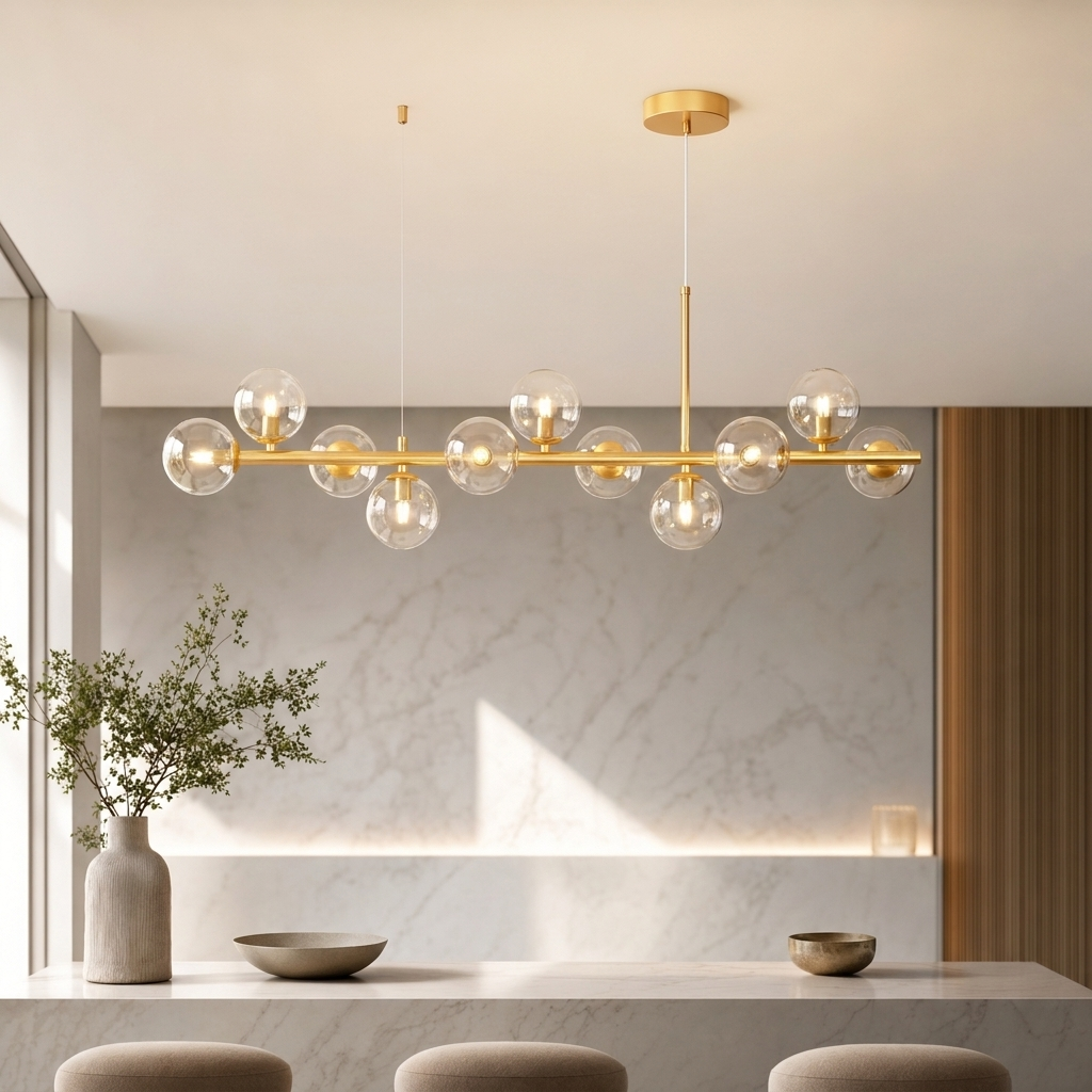 Modern Glass Globe Cluster Hanging Chandelier Pendant Light
