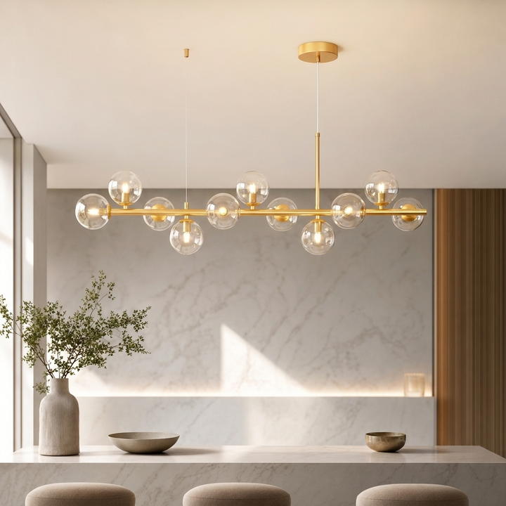 Modern Glass Globe Cluster Hanging Chandelier Pendant Light
