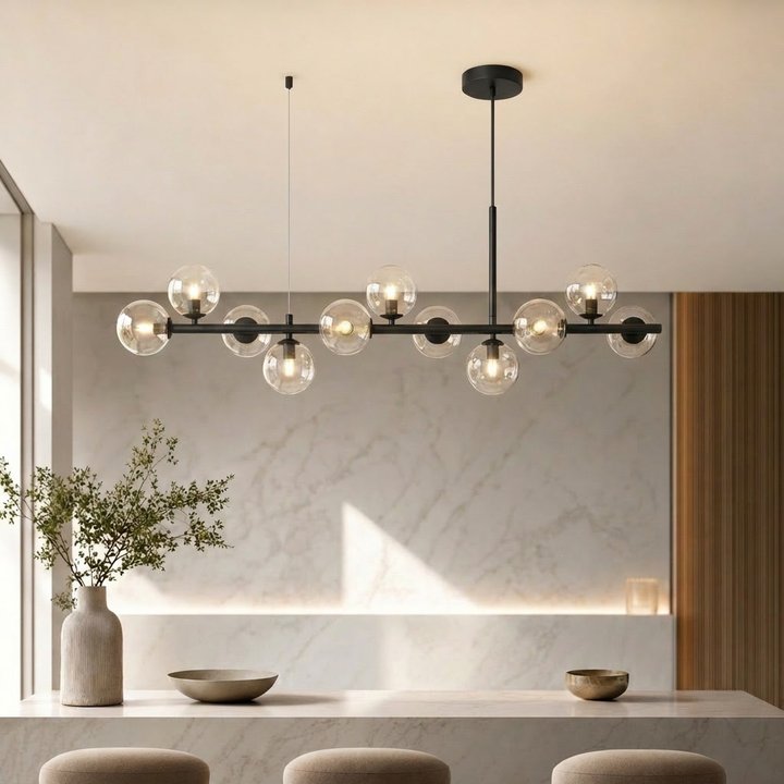 Modern Glass Globe Cluster Hanging Chandelier Pendant Light