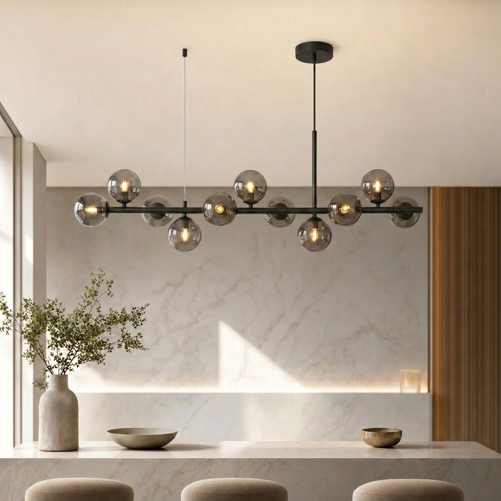 Modern Glass Globe Cluster Hanging Chandelier Pendant Light