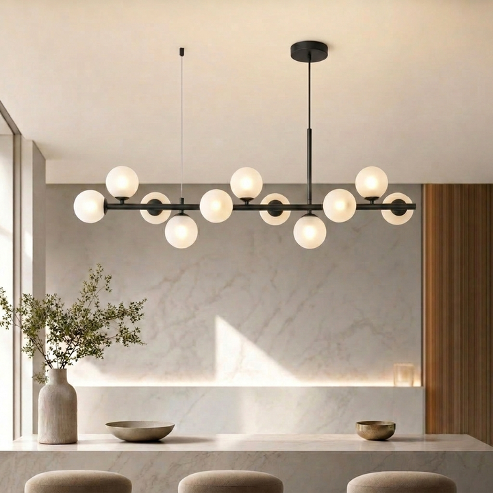 Modern Glass Globe Cluster Hanging Chandelier Pendant Light