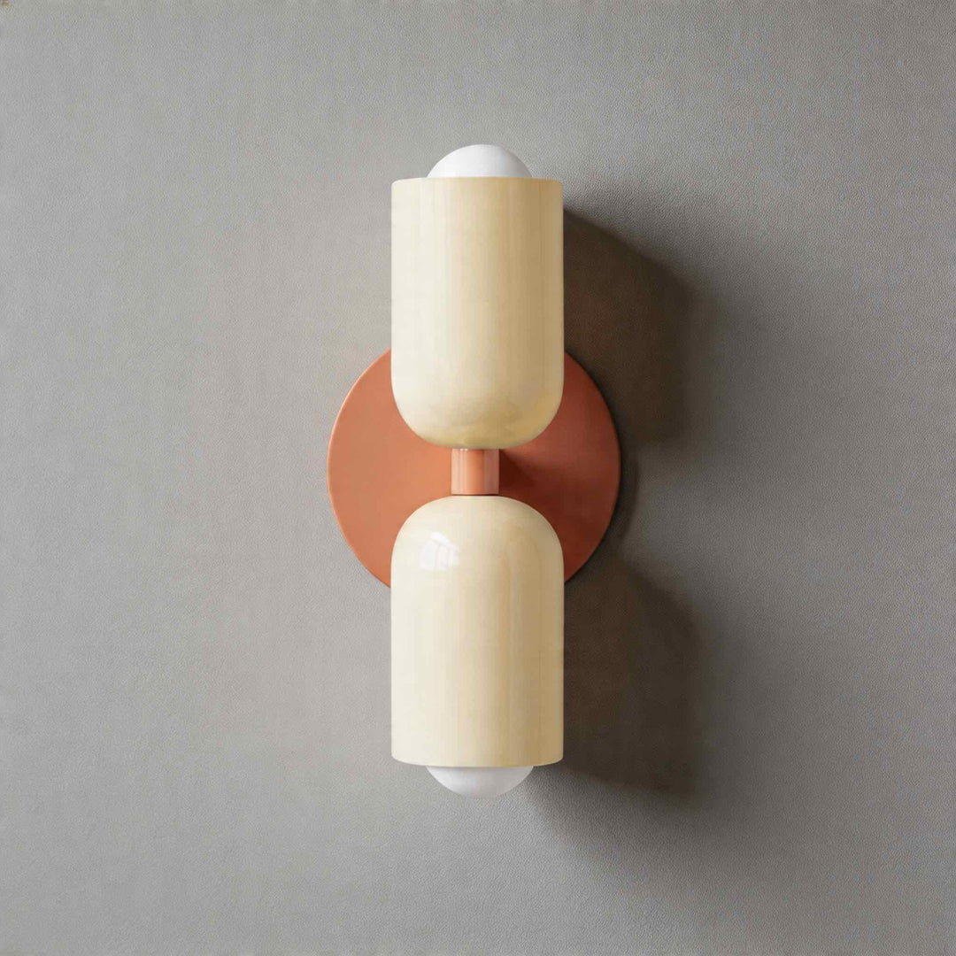 Modern Nordic Wall Light Wall Mounted Double Head Painted Iron Dimmable E26 LED Compatible