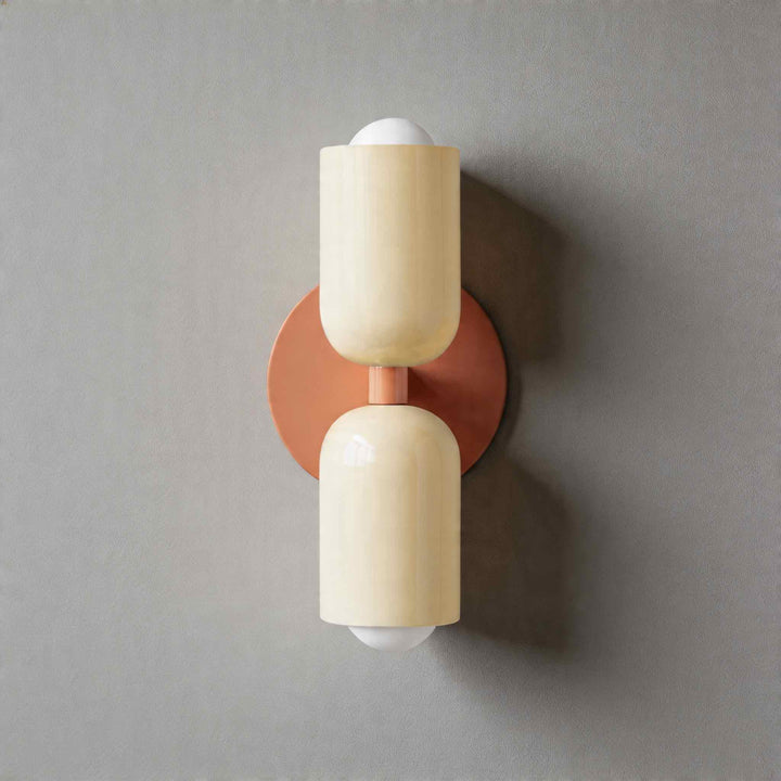 Modern Nordic Wall Light Wall Mounted Double Head Painted Iron Dimmable E26 LED Compatible