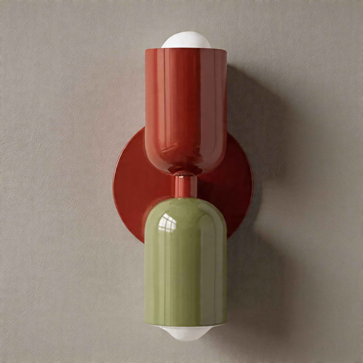 Modern Nordic Wall Light Wall Mounted Double Head Painted Iron Dimmable E26 LED Compatible