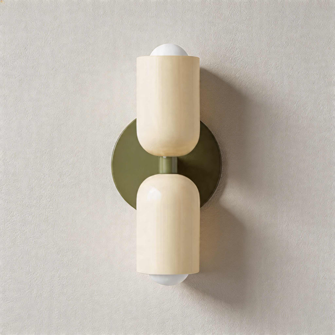 Modern Nordic Wall Light Wall Mounted Double Head Painted Iron Dimmable E26 LED Compatible