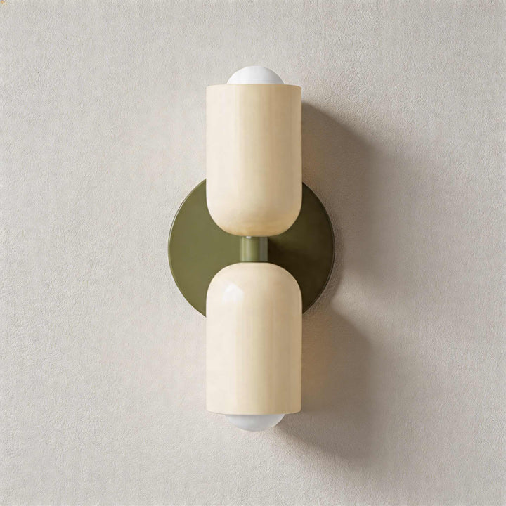Modern Nordic Wall Light Wall Mounted Double Head Painted Iron Dimmable E26 LED Compatible