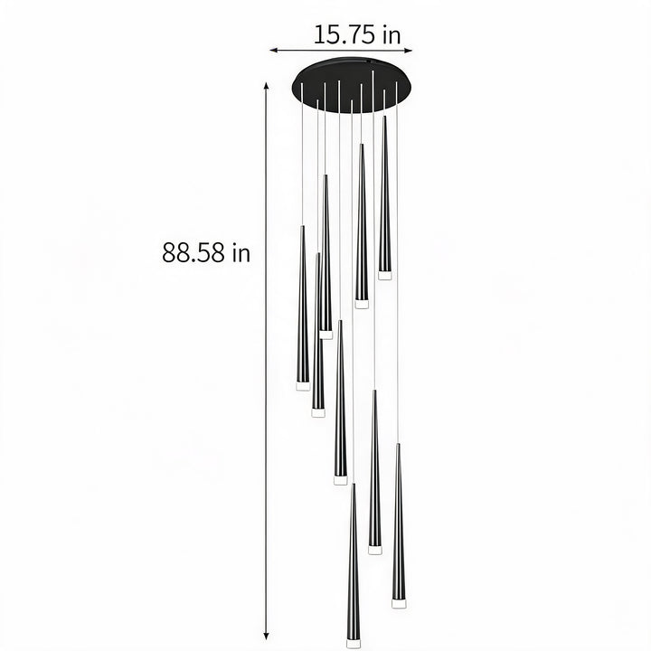 Modern Nordic Ceiling Light Adjustable Flush Mount Iron Acrylic Dimmable LED 6-68 Heads