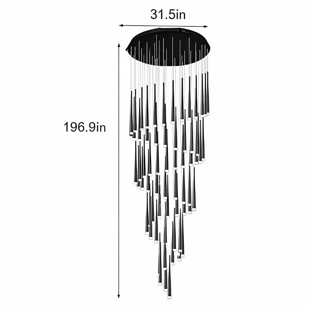 Modern Nordic Ceiling Light Adjustable Flush Mount Iron Acrylic Dimmable LED 6-68 Heads
