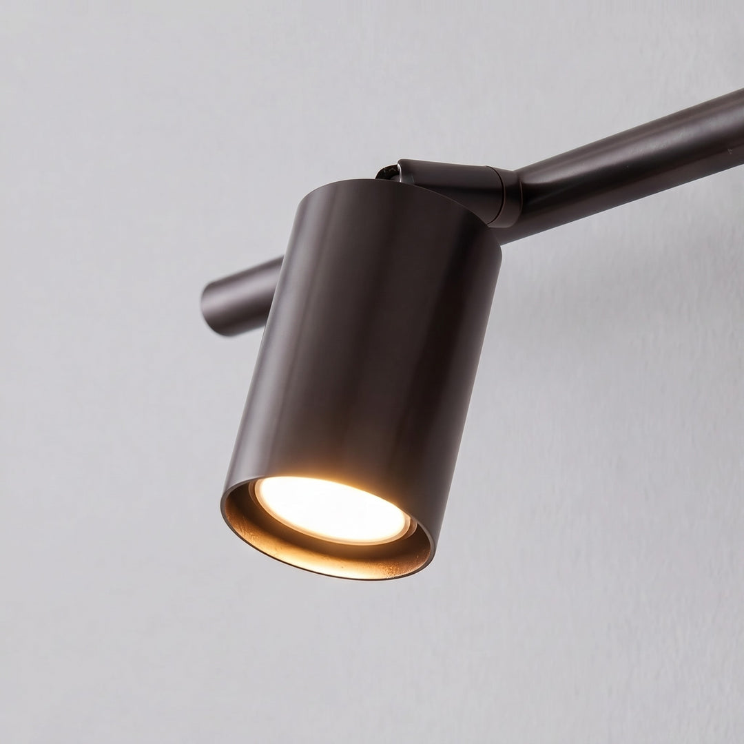 Modern Rotatable Spotlight Wall Light Adjustable Brass Sconce with 350° Head Rotation