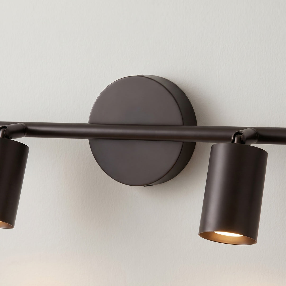 Modern Rotatable Spotlight Wall Light Adjustable Brass Sconce with 350° Head Rotation
