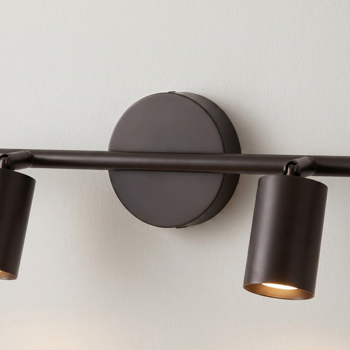 Modern Rotatable Spotlight Wall Light Adjustable Brass Sconce with 350° Head Rotation