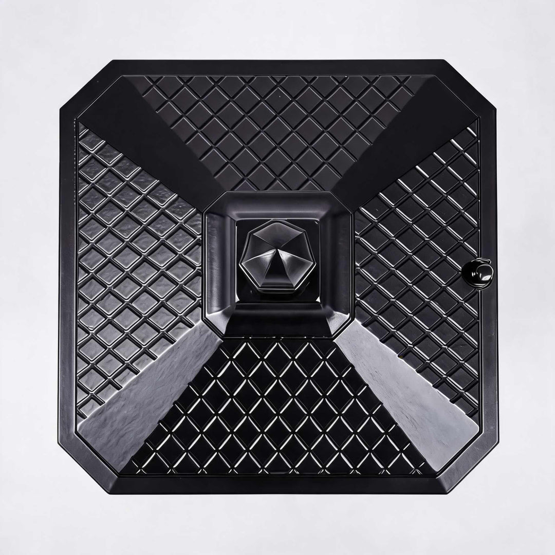 Traditional Solar Outdoor Post Light with Octagonal Glass Shade Aluminum Construction LED 5W