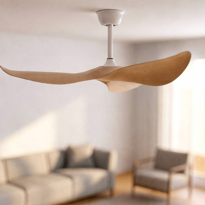 Flush Mount Ceiling Fan with Remote Control, 6-Speed DC Motor & Reversible Blades