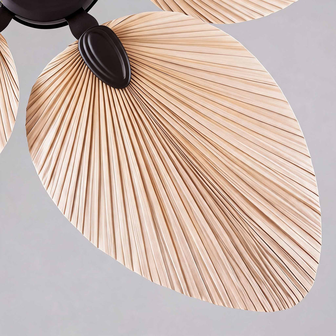 Palm Leaf Ceiling Fan with Light, Remote Control & Reversible Airflow