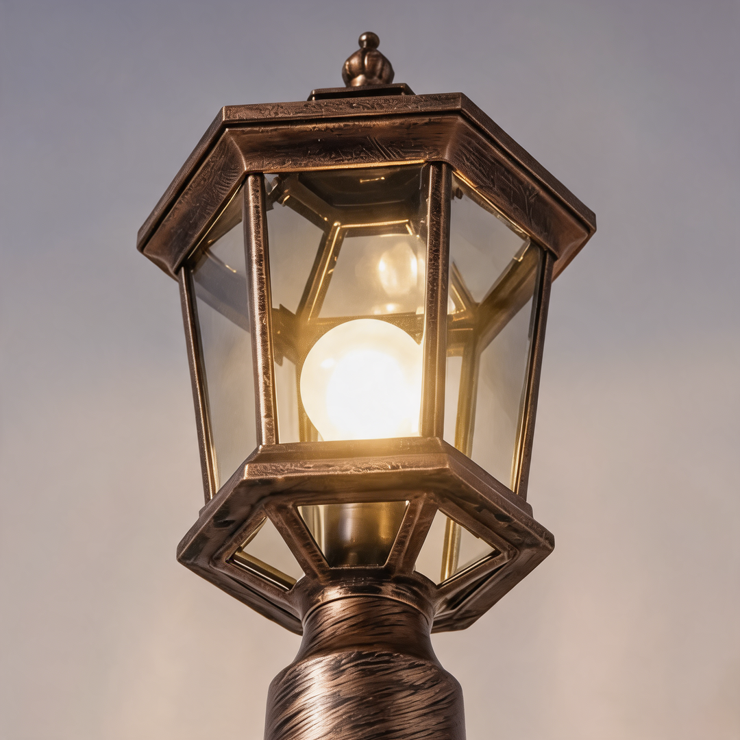 Outdoor Pillar Lights Solar Column Waterproof LED for Garden Courtyard