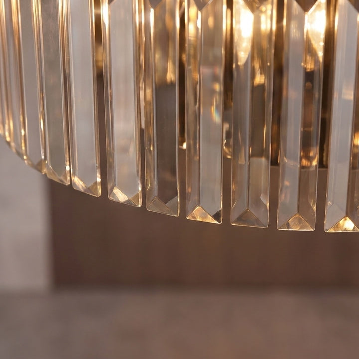 Modern Black Chandelier Pendant Light Adjustable Metal K9 Crystal 15 Lights for Elegant Illumination