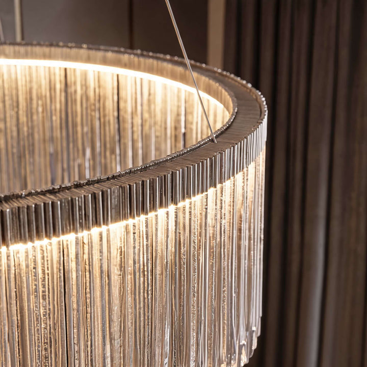 Modern Chandelier Light Adjustable Hanging Aluminum LED Pendant Fixture for Dining Room