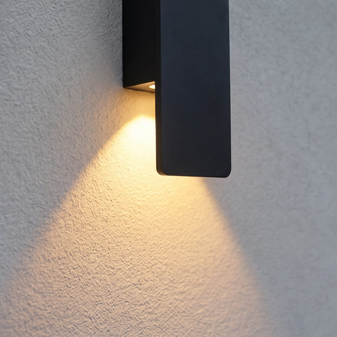 Modern Outdoor Wall Light Wall Mounted Aluminum 18W LED Weather Resistant for Gardens and Porches