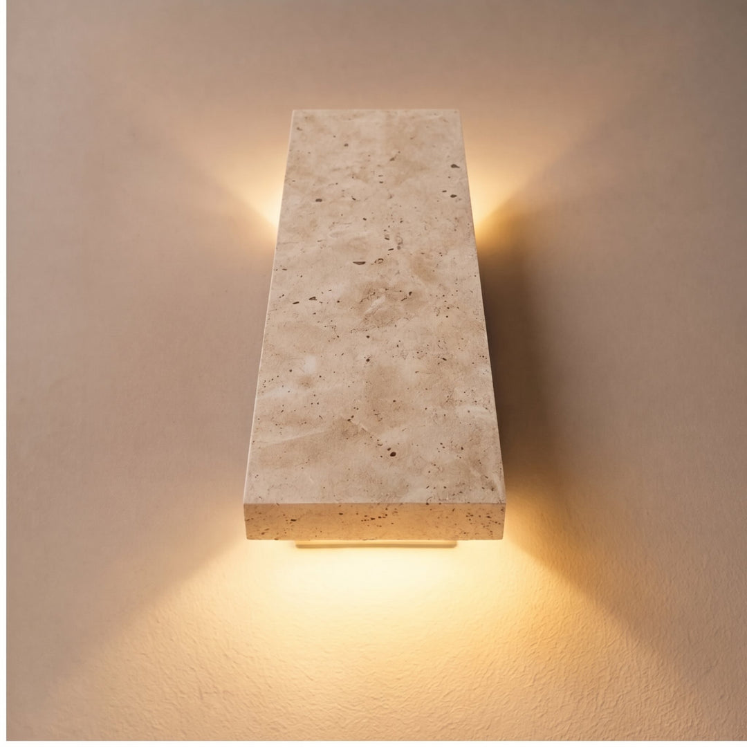 Modern Wall Light Outdoor Wall Sconce Wall Mounted Natural Stone Dimmable LED IP65