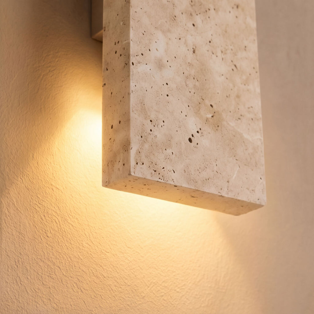 Modern Wall Light Outdoor Wall Sconce Wall Mounted Natural Stone Dimmable LED IP65