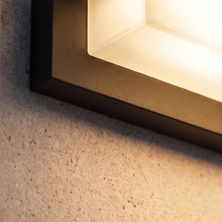 Modern Solar Outdoor Wall Lamp Weatherproof Metal Acrylic Adjustable LED Light