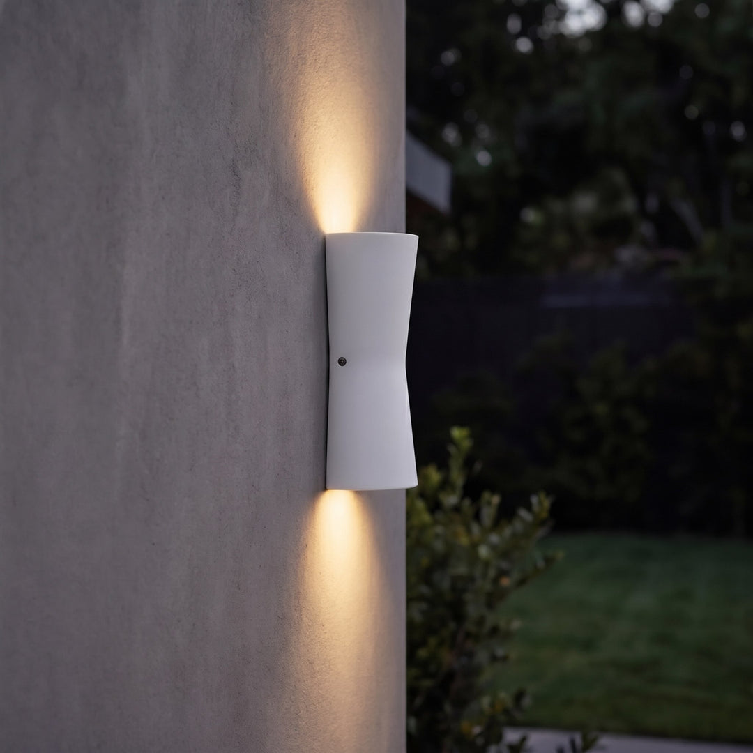 Modern Outdoor Wall Lantern Waterproof Metal and Acrylic LED Wall Light Fixture