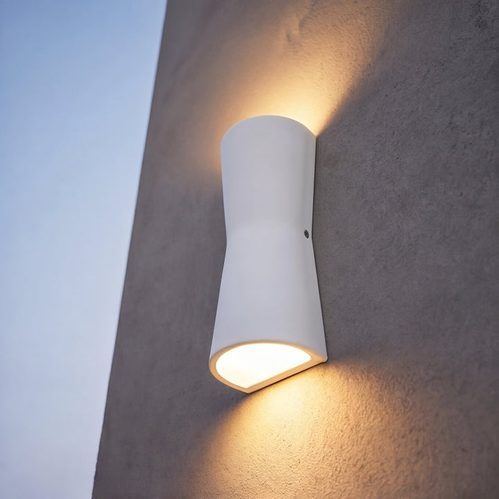 Modern Outdoor Wall Lantern Waterproof Metal and Acrylic LED Wall Light Fixture