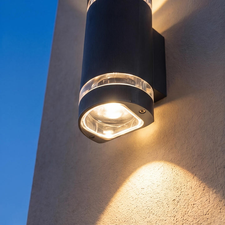 Modern Up Down Outdoor Wall Light Sconce Waterproof Aluminum LED 12W Warm White 3000K