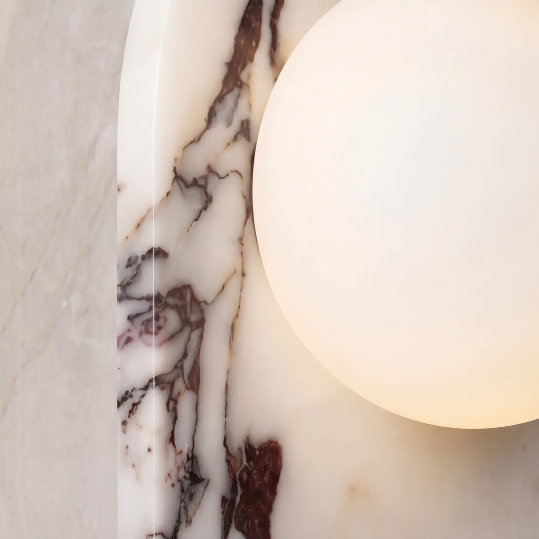 Modern Wall Sconce Lighting Adjustable LED Marble Wall Lamp for Contemporary Spaces