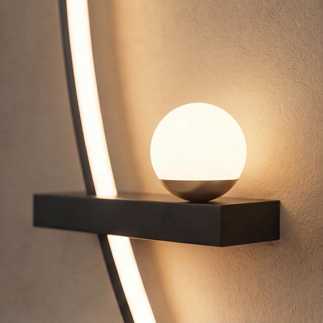 Modern LED Wall Light Adjustable Dimmable Iron Sconce with Silicone Shade
