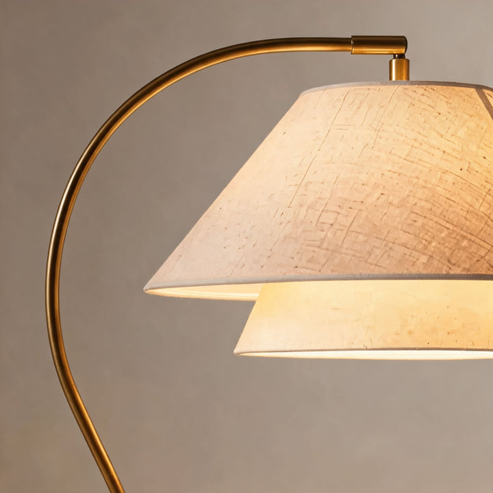 Modern Black Floor Lamp with Adjustable Height Metal Base and Energy-Efficient LED Light