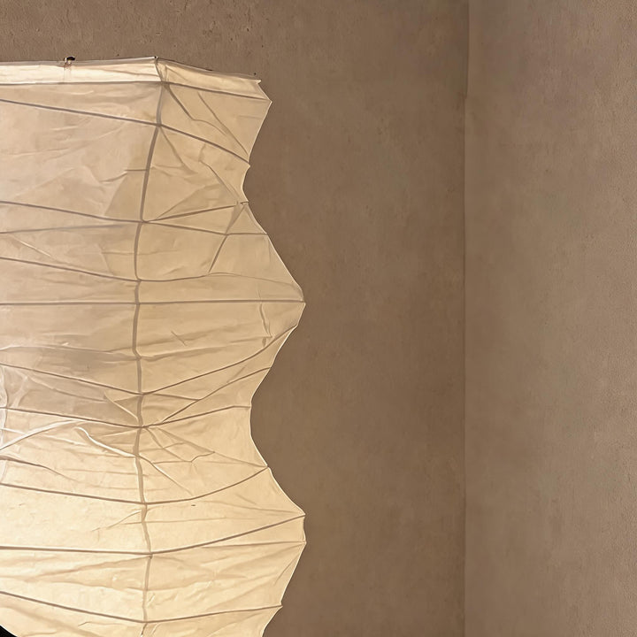 Modern Black Floor Lamp with Adjustable Design and Washi Paper Shade for LED Bulbs