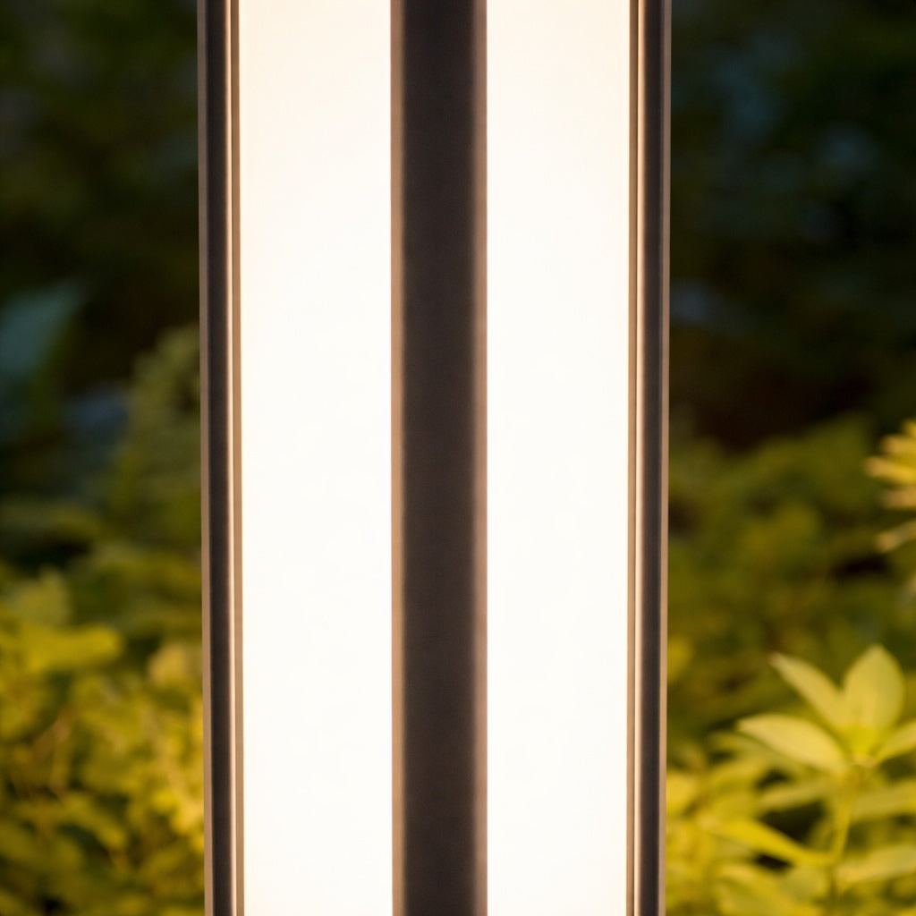 Modern Cylindrical Bollard Light Outdoor LED Waterproof Aluminum 3000K For Pathway Illumination