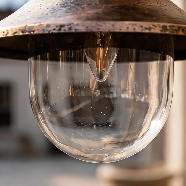 Vintage Outdoor Wall Light Waterproof Aluminum Horn Shape LED Fixture Warm White 3000K