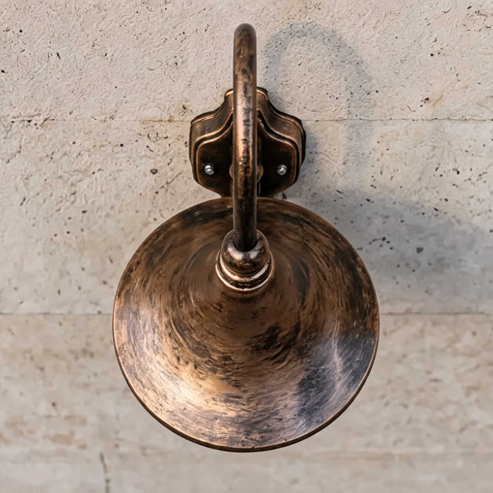 Vintage Outdoor Wall Light Waterproof Aluminum Horn Shape LED Fixture Warm White 3000K