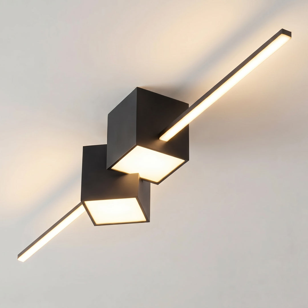 Modern Minimalist Flush Mount Ceiling Light LED Iron Acrylic Dimmable 3200 Lumens 32W 3000K-6000K