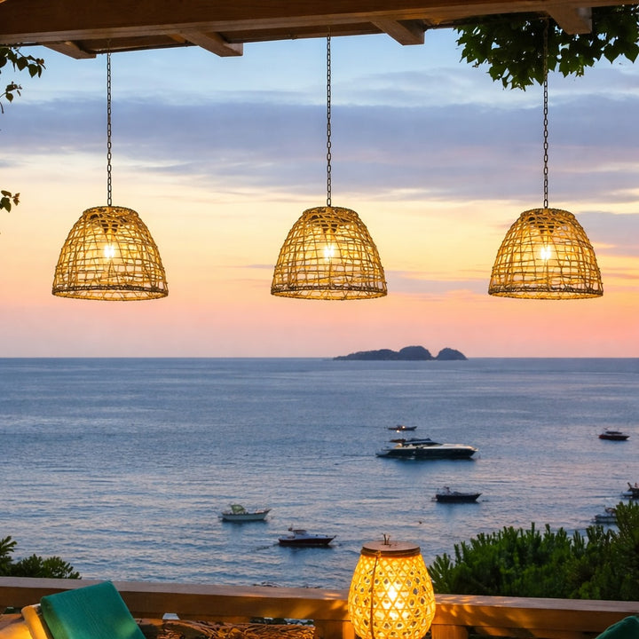 Outdoor Solar Lanterns Adjustable Hanging Waterproof Iron LED Eco-Friendly Light