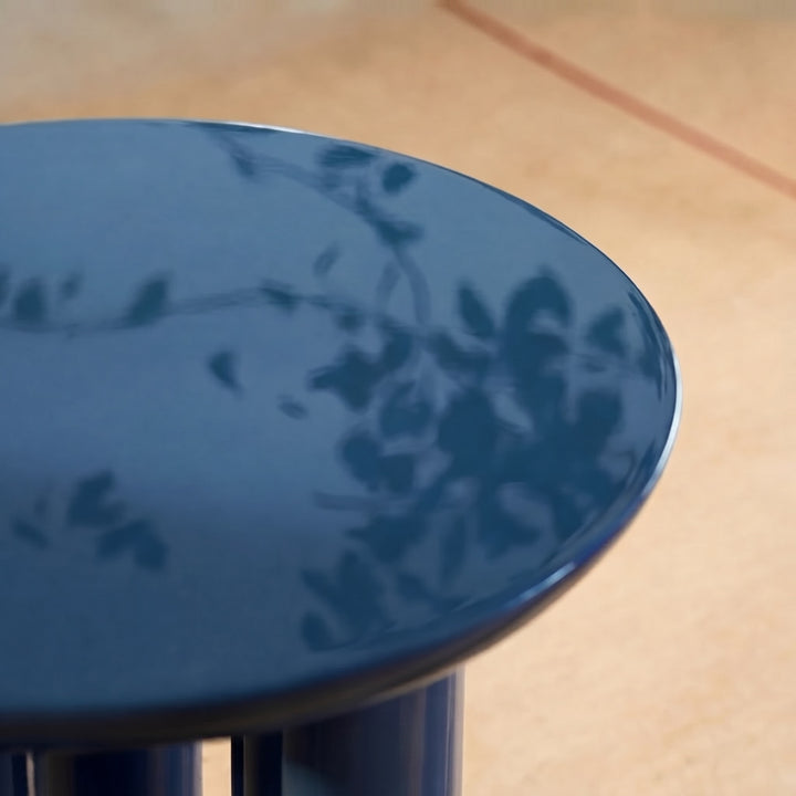 Modern Circular Side Table Solid Wood Triple-Leg Structure Compact Design for Small Spaces